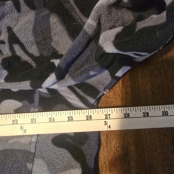 Starter 2XL Fleece Full‎ Zip Jacket Gray Camouflage Camo Urban Outdoors - Picture 10 of 10